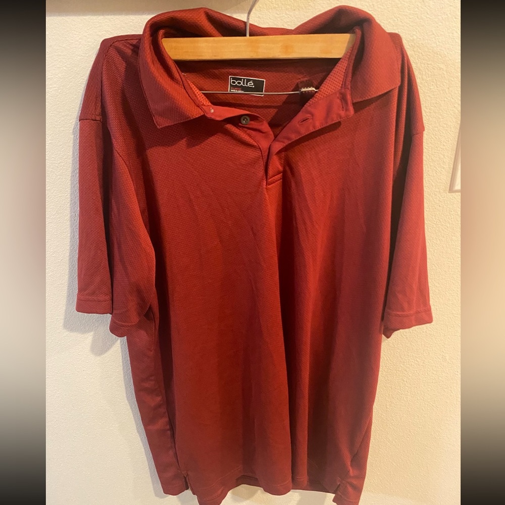 Bolle Men's‎ Red Polo Shirt Size X-Large